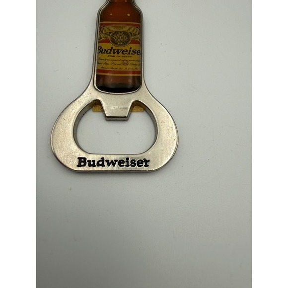 Budweiser Beer Bottle Keychain Bottle Opener Novelty Bar Tool VTG - Picture 5 of 6